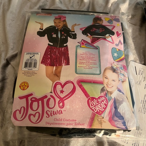 Rubie's Costumes Rubies Jojo Siwa Bomber Jacket With Skirt And Bow